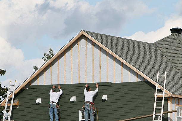 Professional Siding technician working in West Suffield, CT